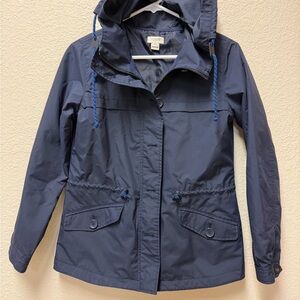 J. Crew Women’s Dark Blue Utility Jacket with Hood